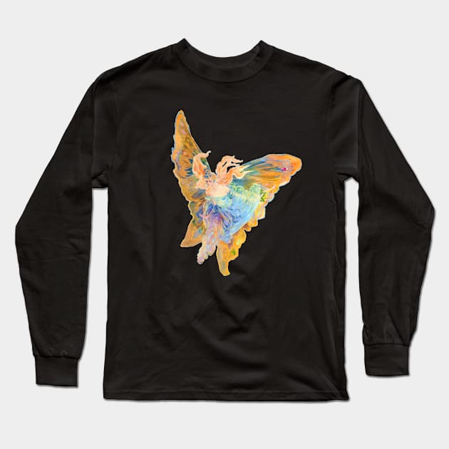 Watercolor Fantasy Creature Long Sleeve T-Shirt by Urban_Vintage